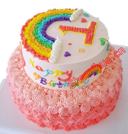 蛋糕礼篮|生日蛋糕鲜花-宝宝一岁-点击浏览商品大图